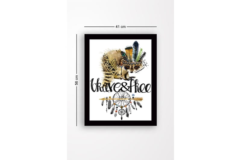 Tavla med Ram Flerfärgad - 41x56 cm - Inredning - Tavlor & posters - Canvastavla