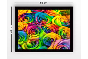 Tavla med Ram Flerfärgad - 41x56 cm - Inredning - Tavlor & posters - Canvastavla