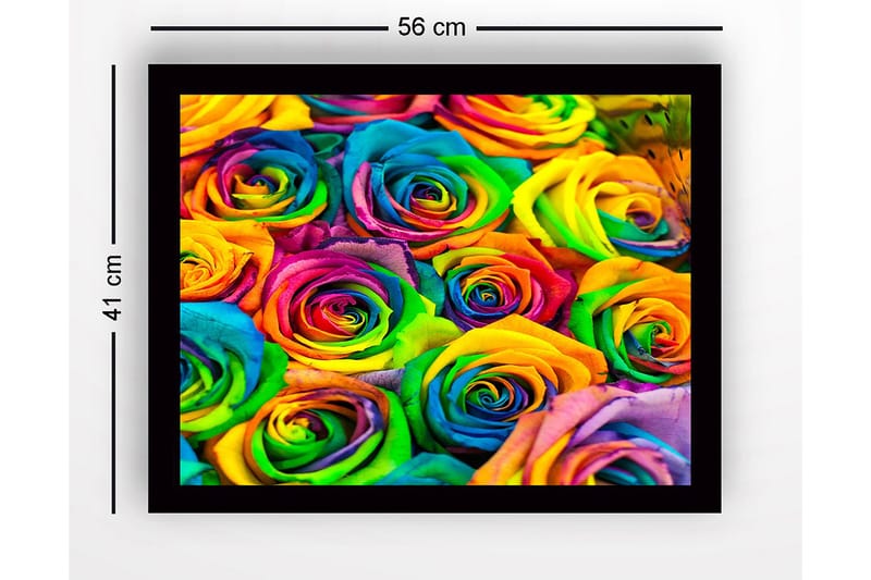 Tavla med Ram Flerfärgad - 41x56 cm - Inredning - Tavlor & posters - Canvastavla