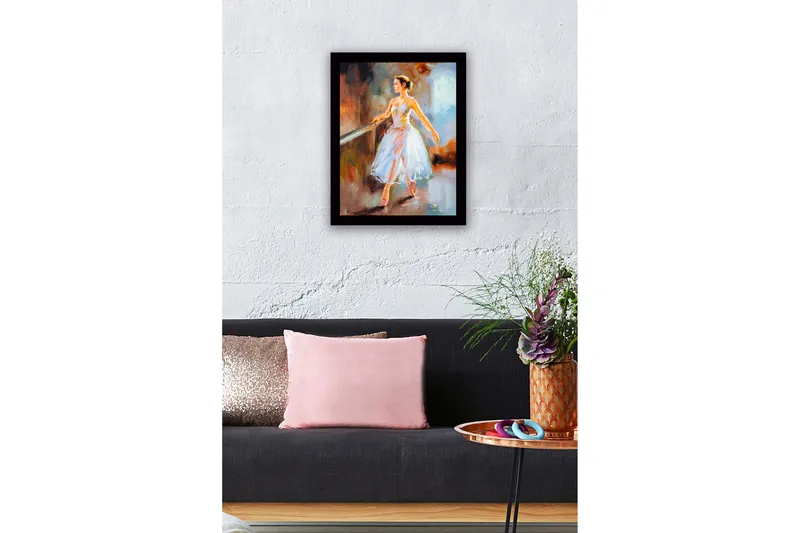 Tavla med Ram Flerfärgad - 41x56 cm - Inredning - Tavlor & posters - Canvastavla