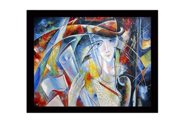 Tavla med Ram Flerfärgad - 41x56 cm - Inredning - Tavlor & posters - Canvastavla