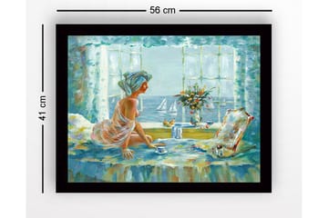 Tavla med Ram Flerfärgad - 41x56 cm - Inredning - Tavlor & posters - Canvastavla