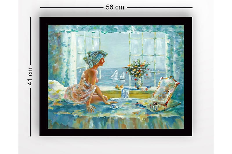 Tavla med Ram Flerfärgad - 41x56 cm - Inredning - Tavlor & posters - Canvastavla