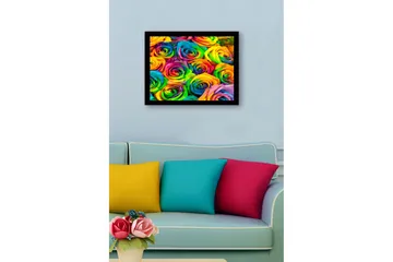 Tavla med Ram Flerfärgad - 41x56 cm - Inredning - Tavlor & posters - Canvastavla