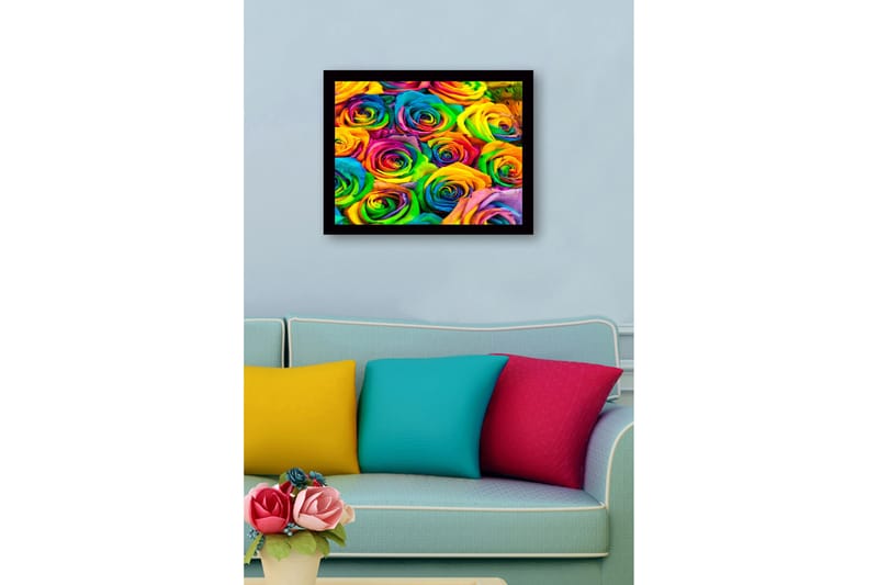 Tavla med Ram Flerfärgad - 41x56 cm - Inredning - Tavlor & posters - Canvastavla