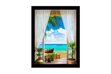 Tavla med Ram Flerfärgad - 41x56 cm - Inredning - Tavlor & posters - Canvastavla