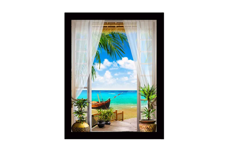 Tavla med Ram Flerfärgad, 41x56 cm