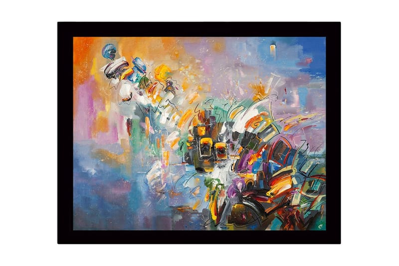 Tavla med Ram Flerfärgad, 41x56 cm