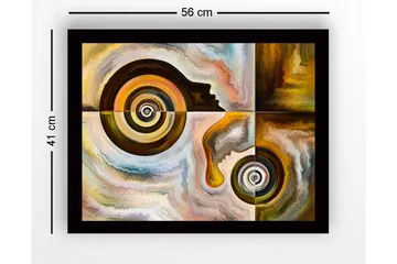 Tavla med Ram Flerfärgad - 41x56 cm - Inredning - Tavlor & posters - Canvastavla