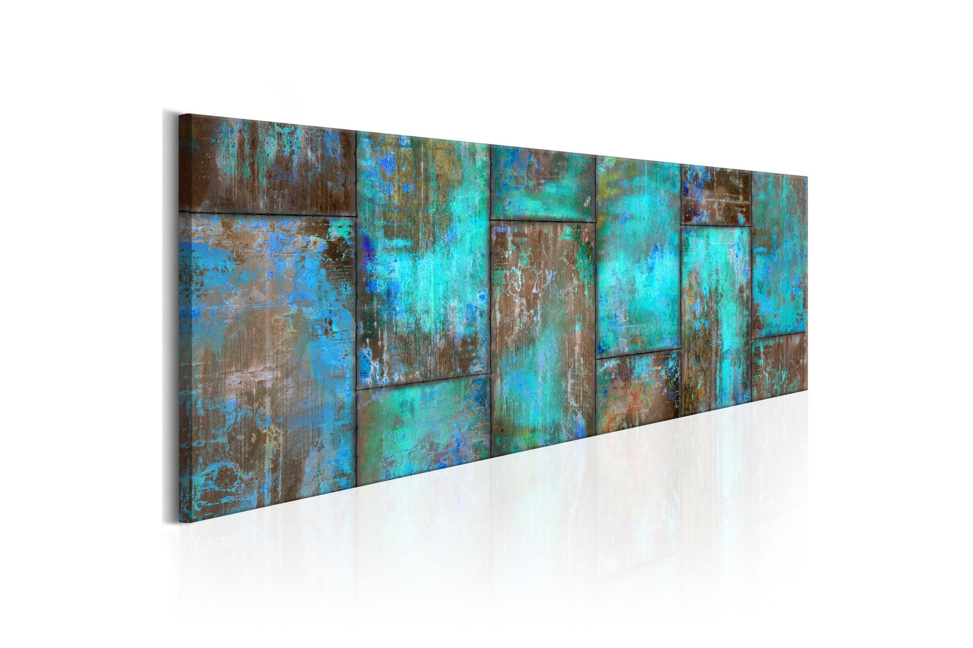 Tavla Metal Mosaic Blue 120x40 cm -