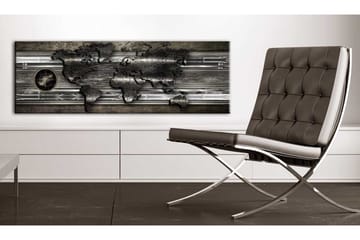 Tavla Metalic Map 120x40 cm - Inredning - Tavlor & posters - Canvastavla