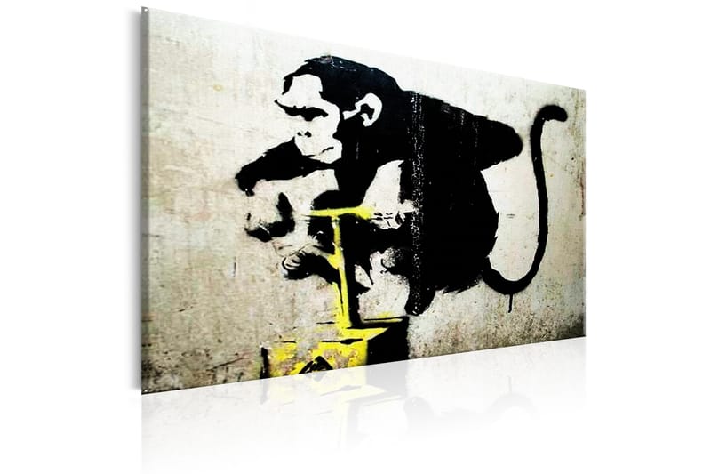 Tavla Monkey Detonator by Banksy 120x80 - Artgeist sp. z o. o. - Canvastavla