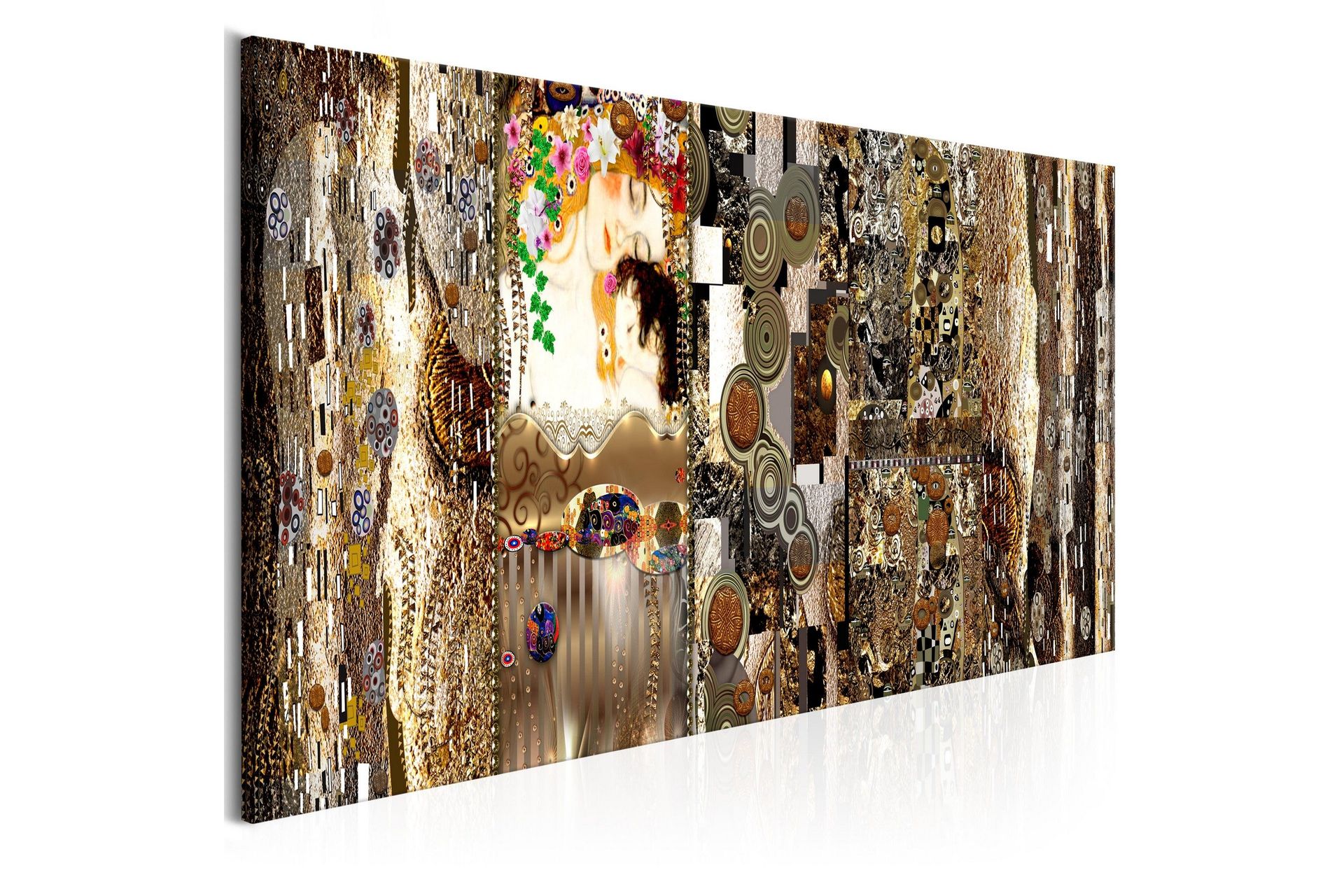 Tavla Mother's Love 1 Part Gold 135x45 cm -