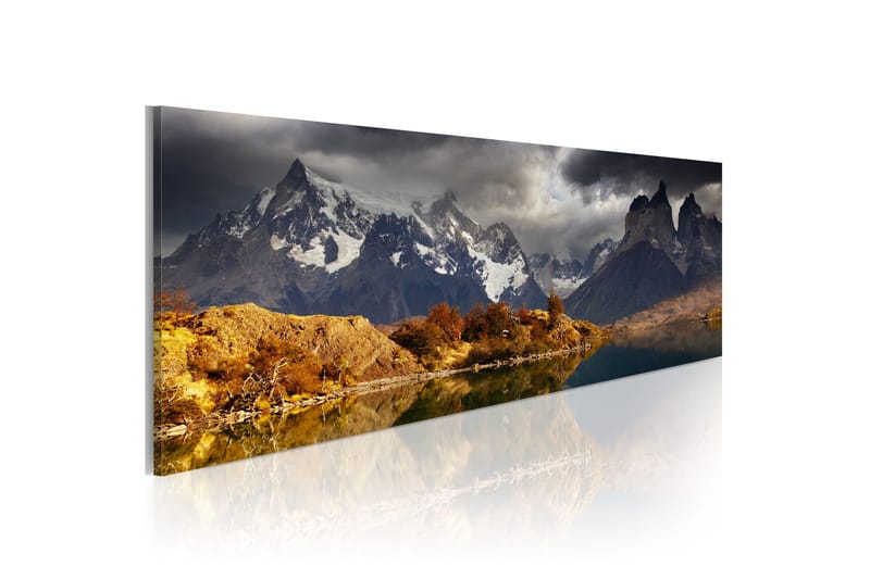 Tavla Mountain Landscape Before A Storm 135x45 cm - Inredning - Tavlor & posters - Canvastavla