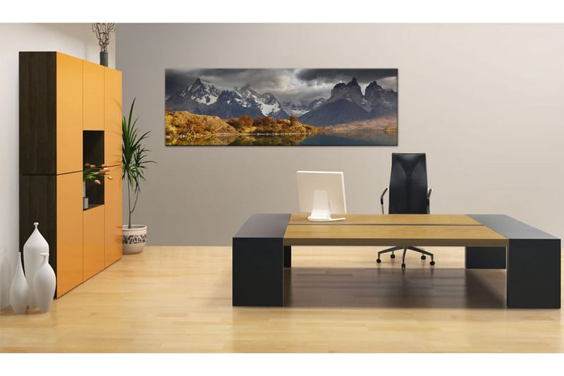 Tavla Mountain Landscape Before A Storm 135x45 cm - Inredning - Tavlor & posters - Canvastavla