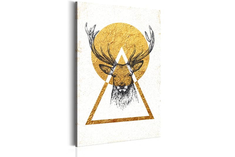Tavla My Home: Golden Deer 80x120 cm