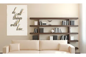 Tavla My Home: Things with love 80x120 cm - Inredning - Tavlor & posters - Canvastavla