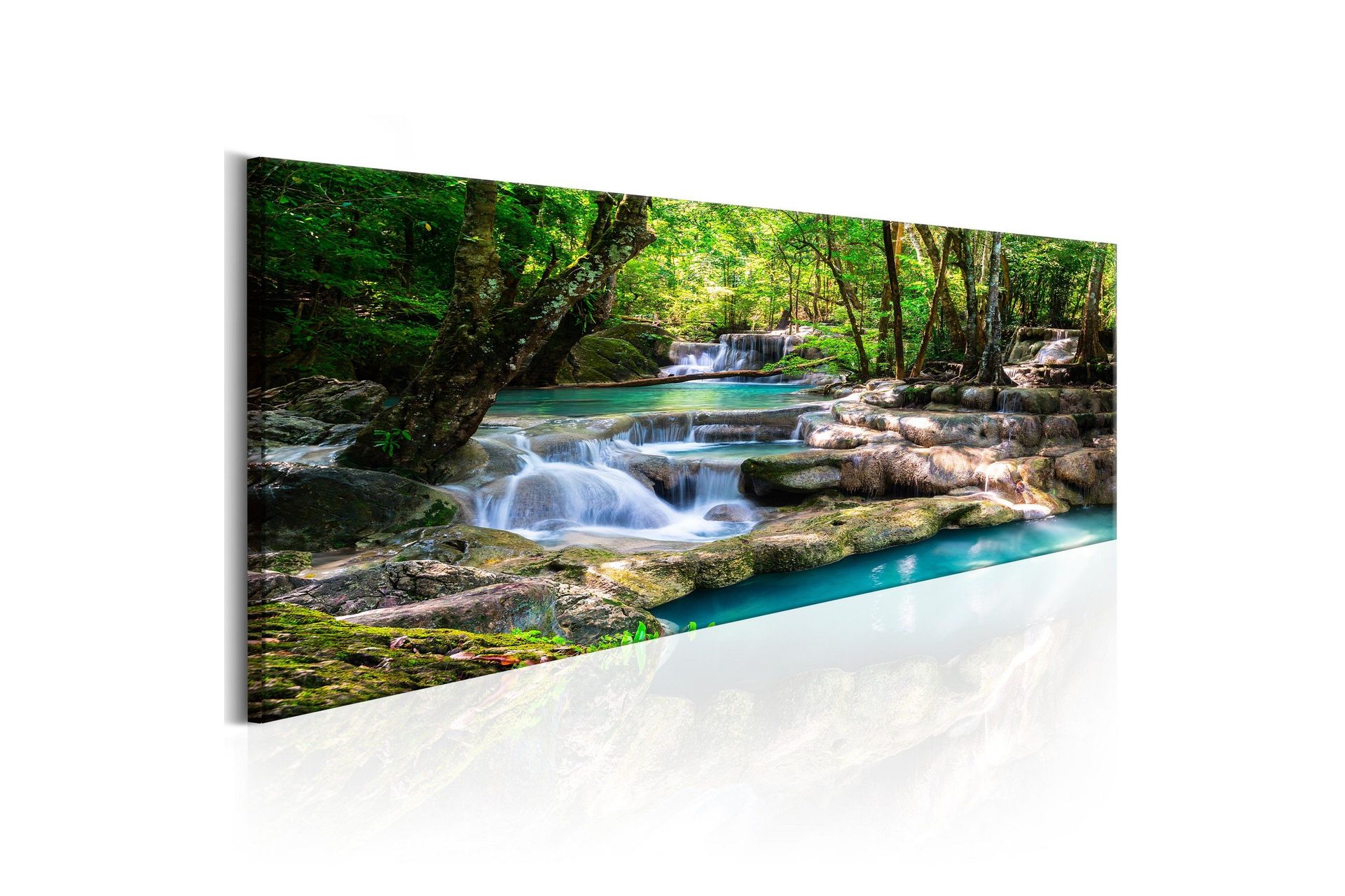 Tavla Nature: Forest Waterfall 120x40 -