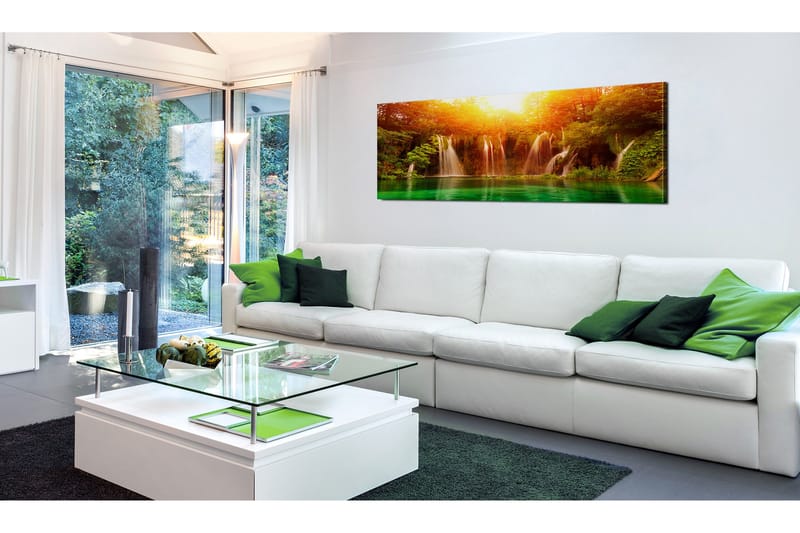 Tavla Nature: Magnificent Waterfall 120x40 - Inredning - Tavlor & posters - Canvastavla