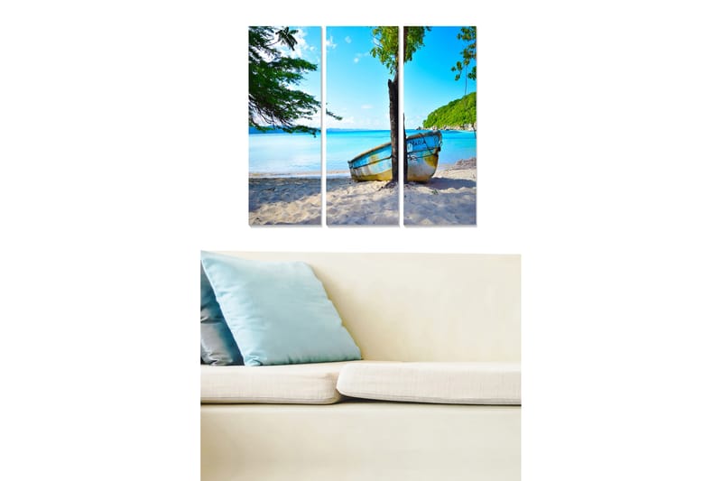 Tavla Nautical 3-Pack Flerfärgad 20X50 - 20x50 cm - Inredning - Tavlor & posters - Canvastavla