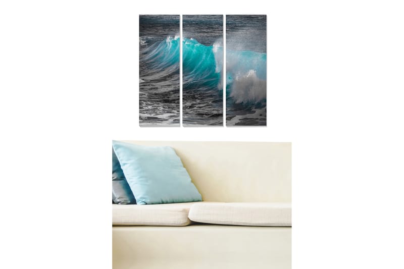 Tavla Nautical 3-Pack Flerfärgad 20X50 - 20x50 cm - Inredning - Tavlor & posters - Canvastavla