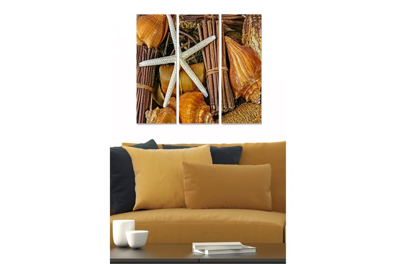 Tavla Nautical 3-Pack Flerfärgad 20X50 - 20x50 cm - Inredning - Tavlor & posters - Canvastavla