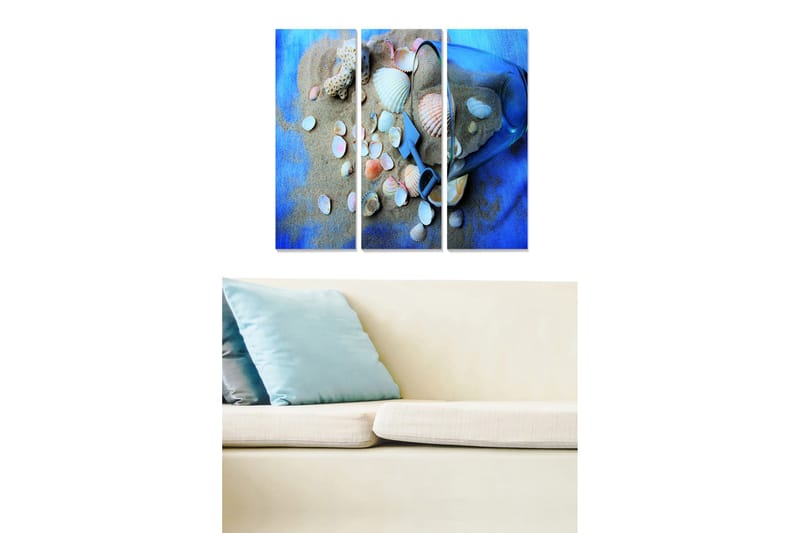 Tavla Nautical 3-pack Flerfärgad, 20x50 cm