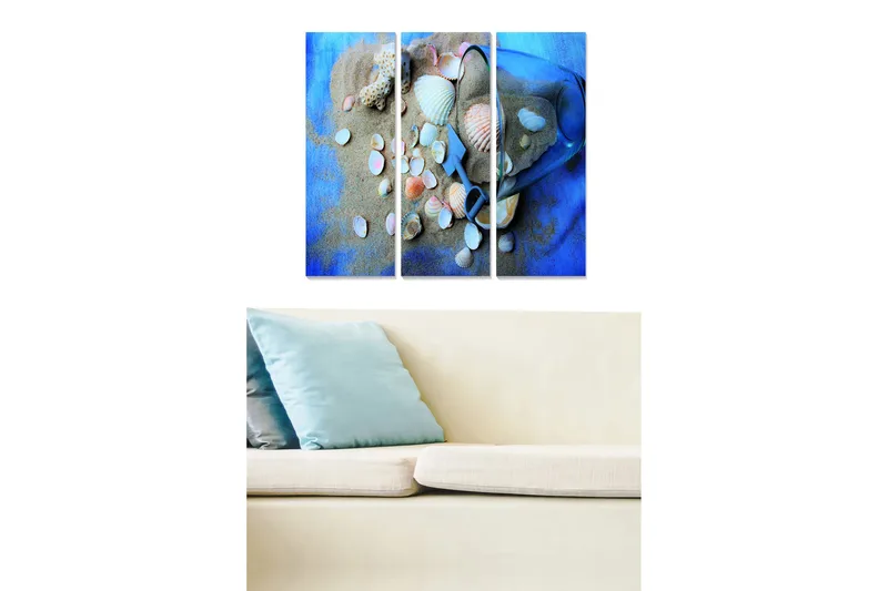 Tavla Nautical 3-pack Flerfärgad, 20x50 cm