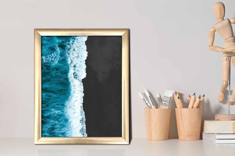 Tavla Nautical Med Ram Flerfärgad 23,5X28,5 - 23,5x28,5 cm - Inredning - Tavlor & posters - Canvastavla
