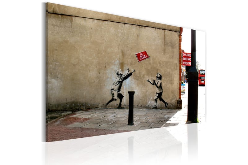 Tavla No Ball Games Banksy 60x40 - Artgeist sp. z o. o. - Canvastavla