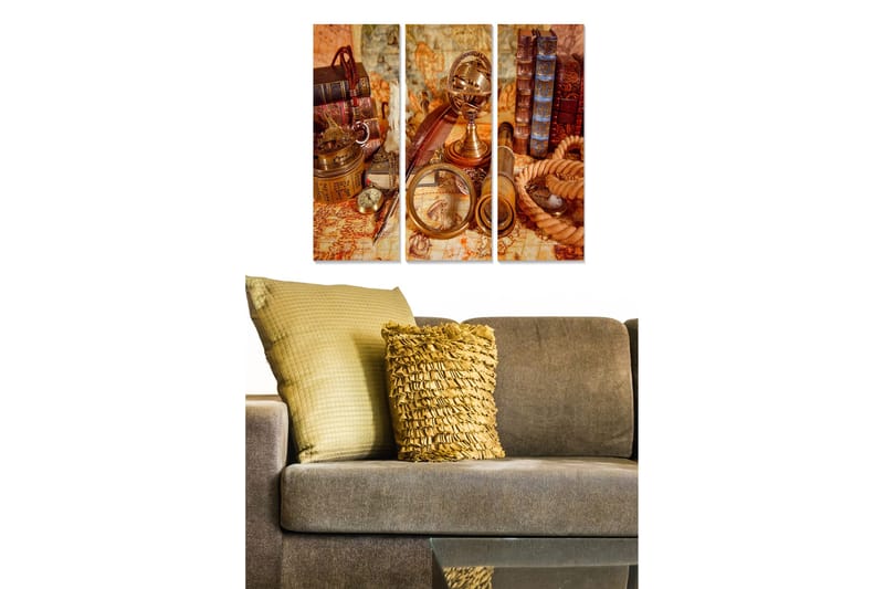 Tavla Nostalgic 3-pack Flerfärgad, 20x50 cm