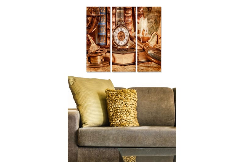 Tavla Nostalgic 3-pack Flerfärgad - 20x50 cm - Inredning - Tavlor & posters - Canvastavla