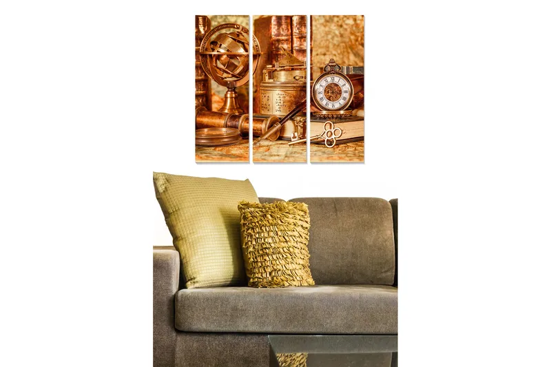 Tavla Nostalgic 3-pack Flerfärgad, 20x50 cm