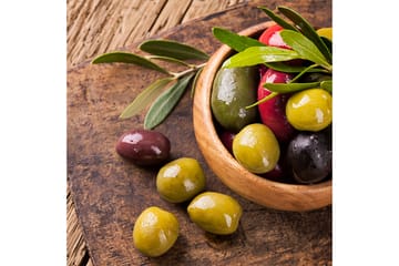 Tavla Olives 30X30 Brun|Grön|Red - 30x30 cm - Inredning - Tavlor & posters - Canvastavla