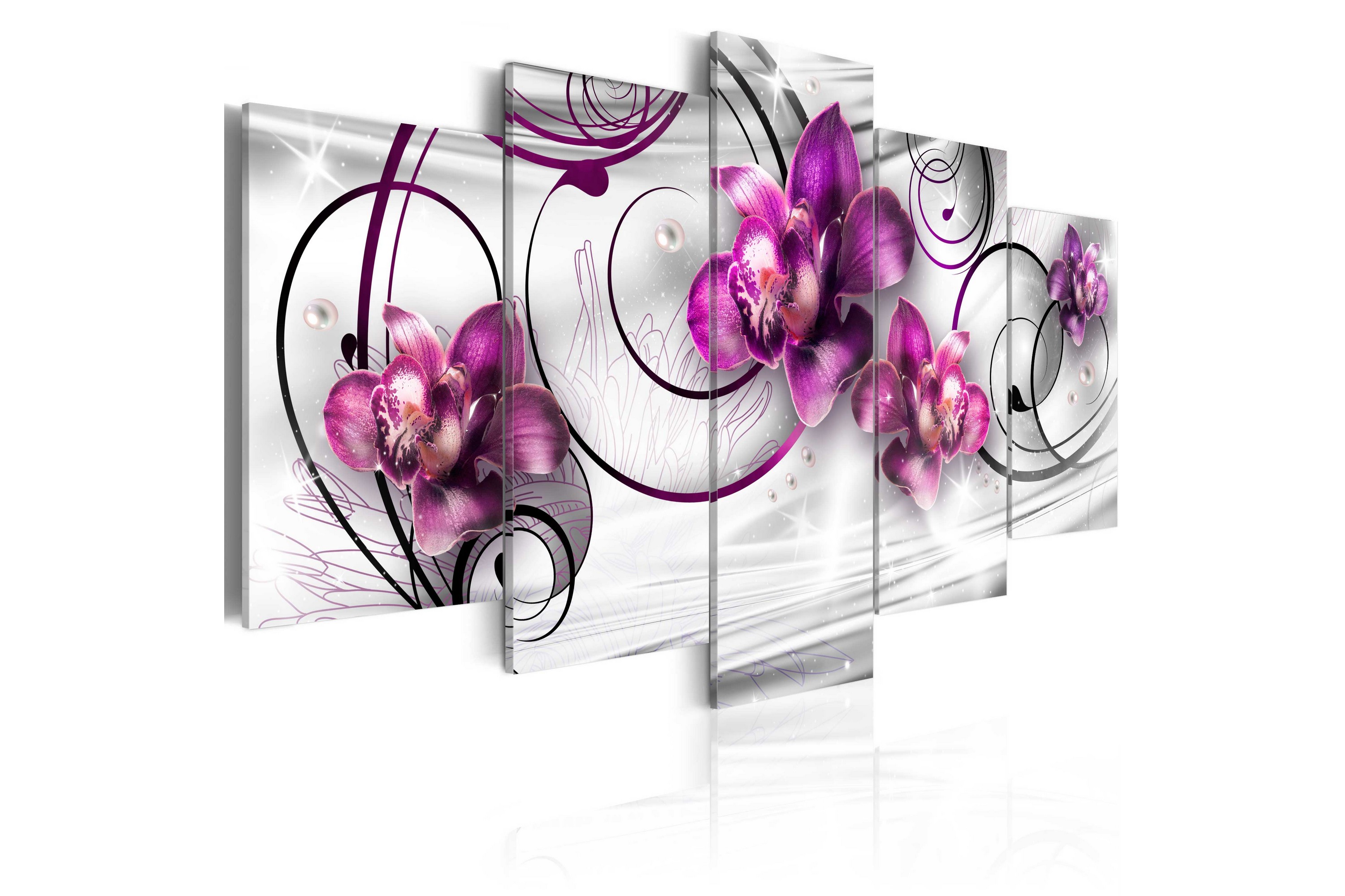 Tavla Orchids And Pearls 200x100 - Artgeist sp. z o. o.