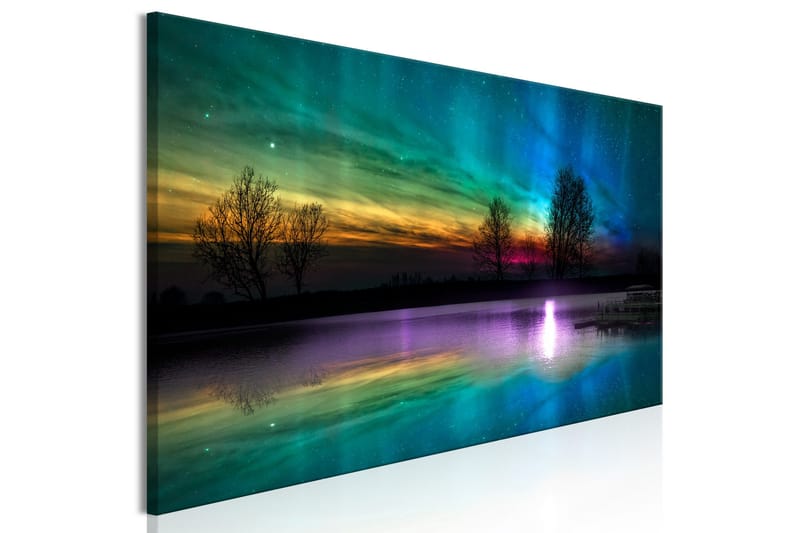 Tavla Rainbow Aurora (1 Part) Narrow 120x40 - Inredning - Tavlor & posters - Canvastavla