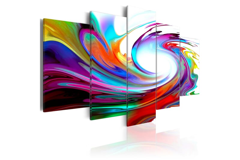 Tavla Rainbow Swirl 100x50 - Artgeist sp. z o. o. - Canvastavla