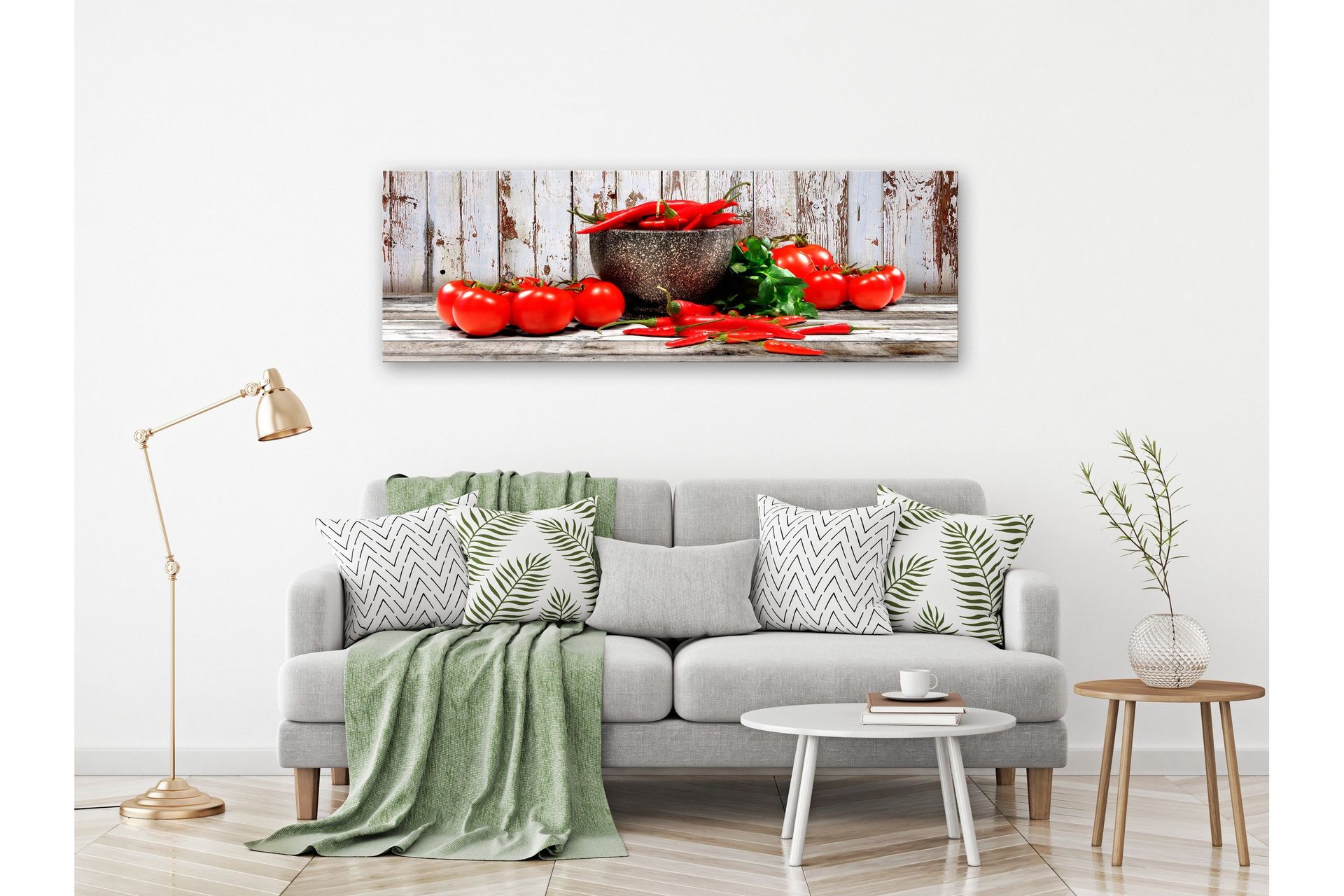 Tavla Red Vegetables (1 Part) Wood Narrow 150x50 -