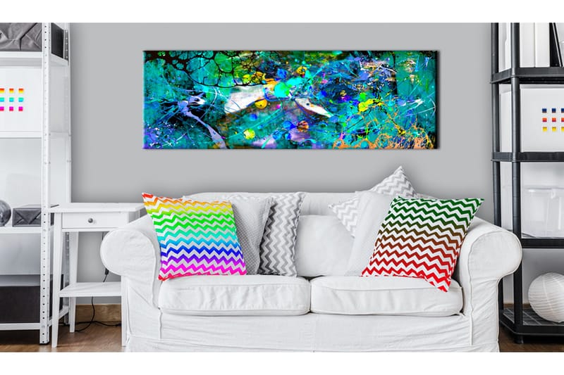 Tavla Sapphire Jungle 120x40 cm - Inredning - Tavlor & posters - Canvastavla