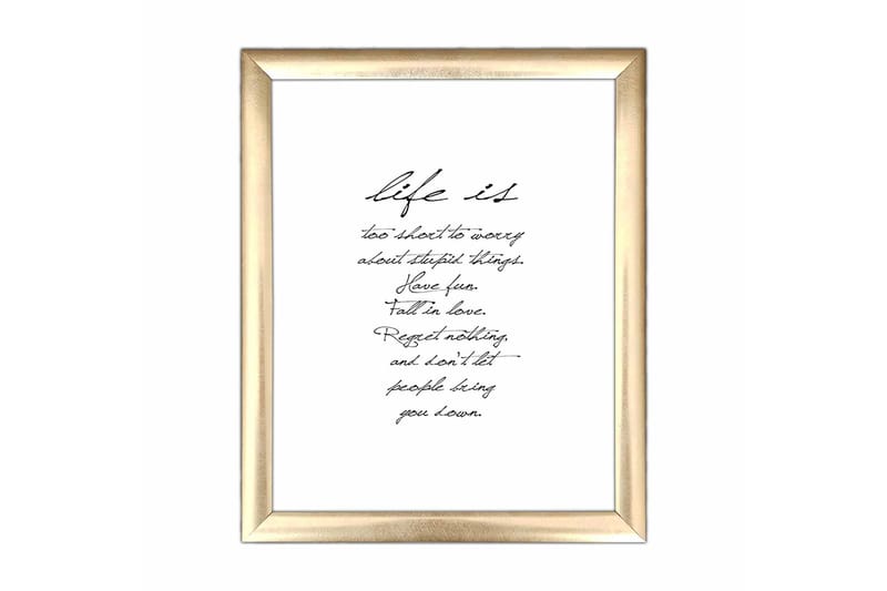 Tavla Sayings Med Ram Flerfärgad 23,5X28,5 - 23,5x28,5 cm - Inredning - Tavlor & posters - Canvastavla