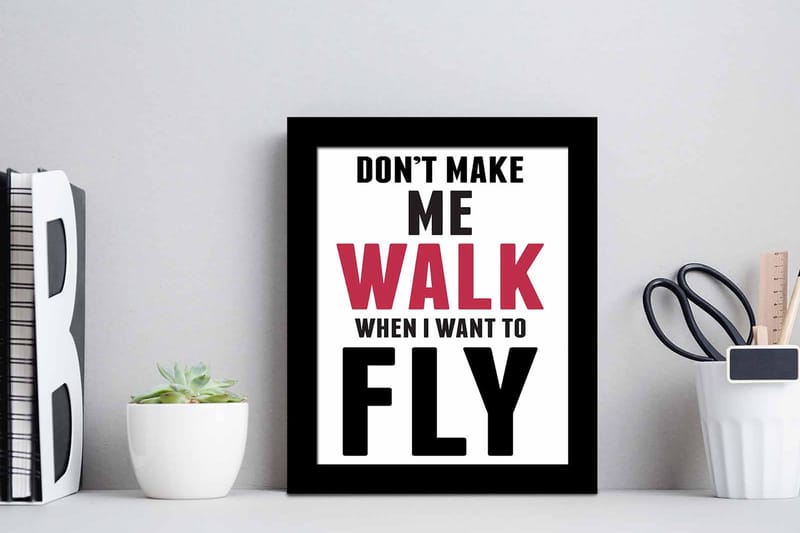 Tavla Sayings Med Ram Flerfärgad 23,5X28,5 - 23,5x28,5 cm - Inredning - Tavlor & posters - Canvastavla