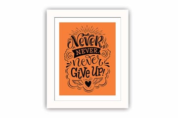 Tavla Sayings Med Ram Flerfärgad 23,5X28,5 - 23,5x28,5 cm - Inredning - Tavlor & posters - Canvastavla