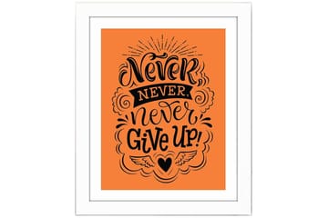 Tavla Sayings Med Ram Flerfärgad 23,5X28,5 - 23,5x28,5 cm - Inredning - Tavlor & posters - Canvastavla