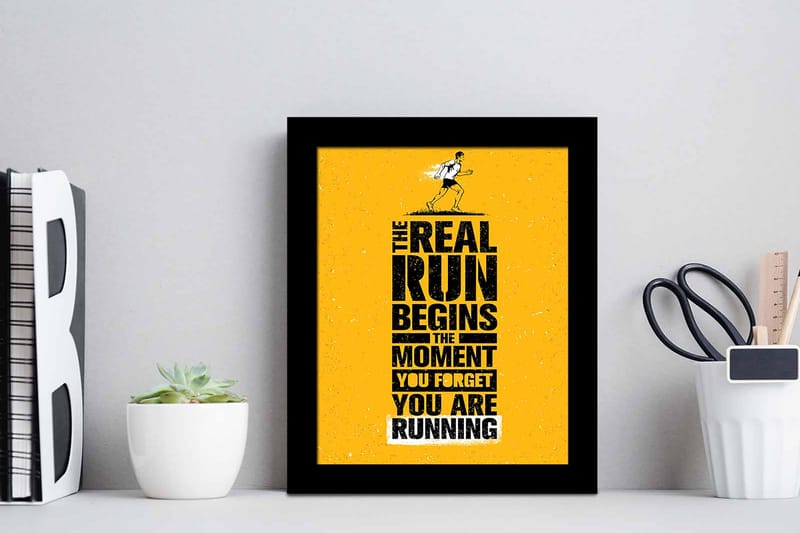 Tavla Sayings Med Ram Flerfärgad 23,5X28,5 - 23,5x28,5 cm - Inredning - Tavlor & posters - Canvastavla