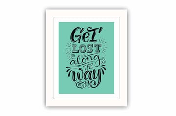 Tavla Sayings Med Ram Flerfärgad 23,5X28,5 - 23,5x28,5 cm - Inredning - Tavlor & posters - Canvastavla