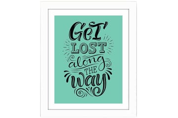 Tavla Sayings Med Ram Flerfärgad 23,5X28,5 - 23,5x28,5 cm - Inredning - Tavlor & posters - Canvastavla
