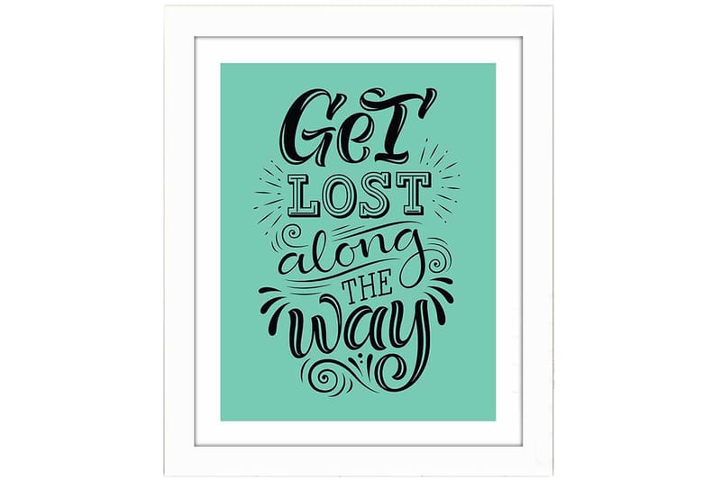 Tavla Sayings Med Ram Flerfärgad 23,5X28,5 - 23,5x28,5 cm - Inredning - Tavlor & posters - Canvastavla