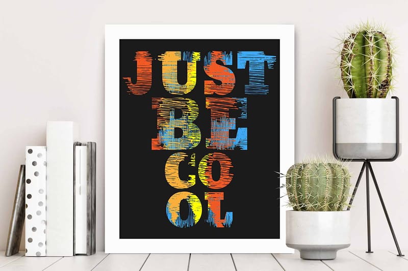 Tavla Sayings Med Ram Flerfärgad 23,5X28,5 - 23,5x28,5 cm - Inredning - Tavlor & posters - Canvastavla