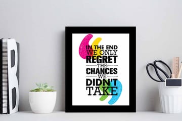 Tavla Sayings Med Ram Flerfärgad 23,5X28,5 - 23,5x28,5 cm - Inredning - Tavlor & posters - Canvastavla