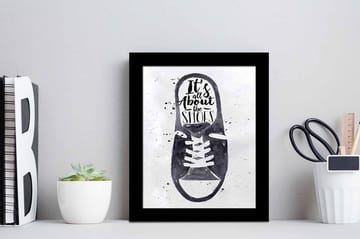Tavla Sayings Med Ram Flerfärgad 23,5X28,5 - 23,5x28,5 cm - Inredning - Tavlor & posters - Canvastavla